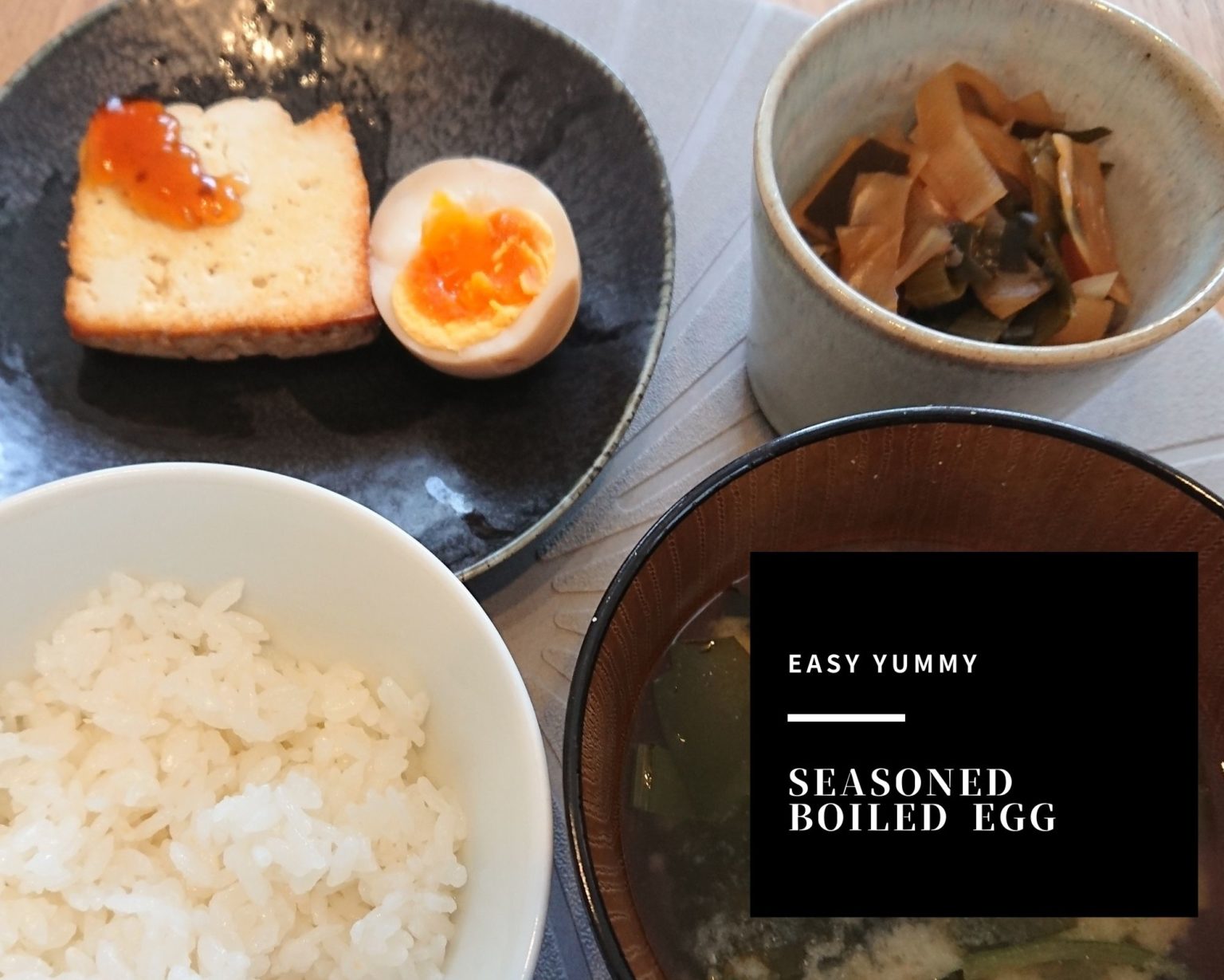 How to make ” seasoned boiled egg “( easy Japanese foods recipes